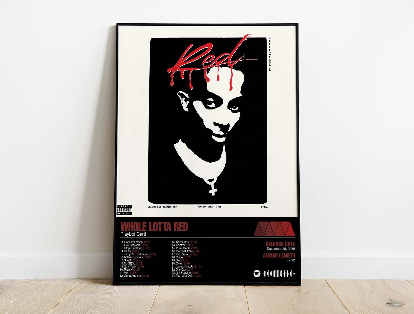 Playboi Carti - Whole Lotta Red Album Cover Poster